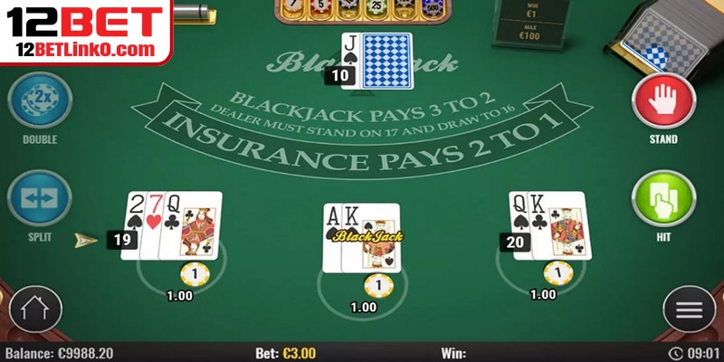 Blackjack là một trò chơi bài phổ biến xuất phát từ châu Âu